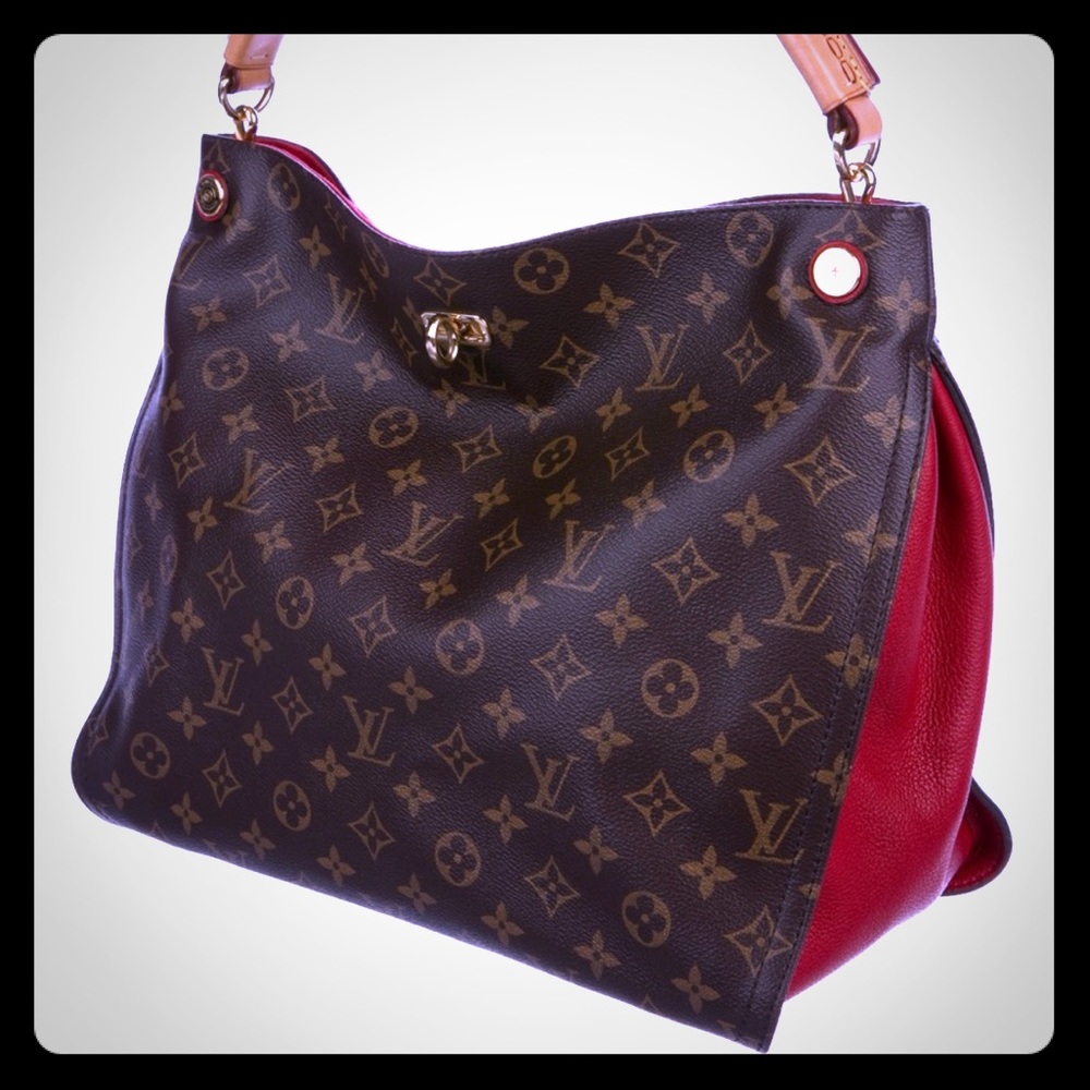 LOUIS VUITTON Gaia Monogram Cerise Shoulder Bag